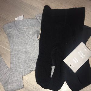 H&M ribbed wool baby tights